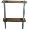 Hubbell End Stop W/ S Beam Support, 7-1/2"L x 3-1/2"W, Gray