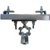 Hubbell End Clamp W/ S-Beam Support, 6-1/2"L x 6"W, Gray