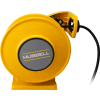 Hubbell ACA12335-DR20 Industrial Duty Cord Reel w/ GFCI Duplex Outlet Box - 12/3c x 35', Alumiinum