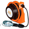 Hubbell ACA16345-HL Industrial Duty Cord Reel with Incandescent Hand Lamp - 16/3c x 45', Aluminum