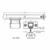 Hubbell Festoon W/ S Beam Support,6"L x 6"W, Gray