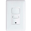 Hubbell LightHawk PIR 1-Button Wall Switch Occupancy Sensor, Blanc