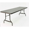Iceberg IndestrucTable TOO™ Plastic Folding Table, 30 » x 96 », Charbon de bois