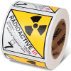 INCOM® TDG Labels, Matières radioactives, Classe 7.3, Vinyle, 4"L x 4"W, Blanc/Jaune, Rouleau de 500
