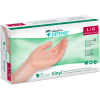 MedPro Defense® Vinyl Medical Examination Gloves, Powder-Free, Clear, 150/Box, Large