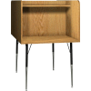 Ironwood Back-to-Back Study Carrel, 35-5/8"W x 58-3/8"D x 52-3/8"H, Natural Oak