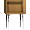 Ironwood Single Study Carrel, 35-5/8"W x 30"D x 52-3/8"H, Natural Oak