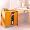 39" Hinged Door Unit - 36"W x 30-1/8"D x 39-1/4"H Amber Ash