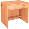 39" Two-Drawer Unit - 36"W x 30-1/8"D x 39-1/4"H Amber Ash