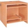 Tower Work Station - 36"W x 30-1/8"D x 32-1/8"H Amber Ash