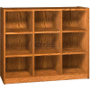 Cubby Hole - Nine Openings - 52"W x 17-5/8"D x 42-3/8"H Oiled Cherry