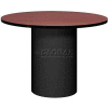 Ironwood 42" Round Conference Table Mahogany Top/Black Base