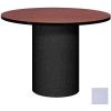 Ironwood 42" Round Conference Table Folkstone Gray Top/Gray Base