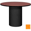 Ironwood 42" Round Conference Table Oiled Cherry Top/Black Base