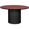 Ironwood 48" Round Conference Table Mahogany Top/Black Base