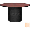 Ironwood 48" Round Conference Table Maple Top/Black Base