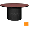 Ironwood 60" Round Conference Table Oiled Cherry Top/Black Base