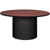 Ironwood 60" Round Conference Table Mahogany Top/Black Base
