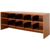 Desk Top Organizer 48"W 2-Shelves - 47"W x 12"D x 18"H Oak