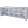 Desk Top Organizer 48"W 2-Shelves - 47"W x 12"D x 18"H Gray