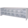 Desk Top Organizer 56"W 2-Shelves - 56"W x 12"D x 18"H Gray