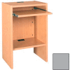 Computer Workstation - 23-5/8"W x 18"D x 36-1/8"H Gray