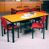 Rectangle Library Table - 60"W x 30"D x 25"H Oiled Cherry