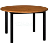 Round Library Table - 48"W x 48"D x 29"H Oak