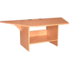 39" Half Hexagon Workstation - Amber Ash
