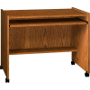 Ironwood Computer Station, 38"W x 24-1/8"D x 31-1/4"H, Medium Oak