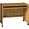 Ironwood Computer Station, 38"W x 24-1/8"D x 31-1/4"H, Natural Oak