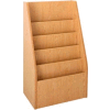 Magazine Display - End-of-Range 42H - 23-7/8"W x 15"D x 42"H Amber Ash