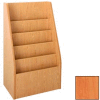 Magazine Display - End-of-Range 42H - 23-7/8"W x 15"D x 42"H Oiled Cherry