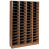 Literature Organizer 60 Pocket - 40"W x 12-1/8"D x 60-1/2"H Medium Oak