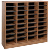 Literature Organizer 36 Pocket - 40"W x 12-1/8"D x 37-7/8"H Medium Oak