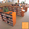 60" Double Face Shelving Base - 37"W x 24"D x 59-7/8"H Amber Ash