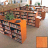 60" Double Face Shelving Base - 37"W x 24"D x 59-7/8"H Oiled Cherry