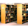 84" Double Face Shelving Adder - 36"W x 24"D x 83-3/4"H Amber Ash