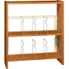 42" Picture Book Shelving Base - 37"W x 12-1/2"D x 40-7/8"H Amber Ash