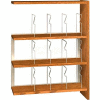 48" Picture Book Shelving Adder - 36"W x 12-1/2"D x 47-1/4"H Gray
