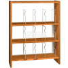 48" Picture Book Shelving Base - 37"W x 12-1/2"D x 47-1/4"H Amber Ash