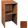 Stand Up Podium / Lectern - 24"W x 19-1 / 4"D x 45-7 / 8"H Mahogany