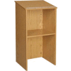 Stand Up Podium / Lectern - 24"W x 19-1 / 4"D x 45-7 / 8"H Natural Oak
