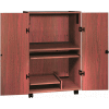 Ironwood Computer Tower Security Unit, 32-1/4"W x 24"D x 52"H, Mahogany