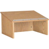 Table top Podium / Lectern - 24"W x 19-3 / 4"D x 13-3 / 4"H Natural Oak