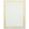 Geographics® Blank Serpentine Certificate, Golden Seal, 11" x 8-1/2", 12 pk