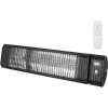 Chauffe-infrarouge de la série Aura Carbon - 1,5KW 120V avec télécommande - Noir