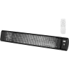 Chauffe-infrarouge de la série Aura Carbon - 3KW 240V avec télécommande - Noir