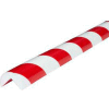 Knuffi 90 degrés angle Bumper Guard, tapez A, 196-3/4" L x 1-9/16" W, rouge & blanc, 60-6700-2