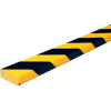 Knuffi Surface Bumper Guard, Type D, 196-3/4" L x 2" W x 13/16 « H, Black & jaune, 60-6730